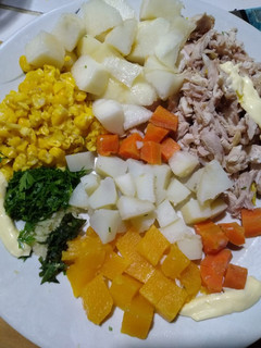 Una foto de Salpicón de Pollo con PERA y Verduras