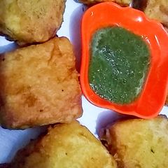 Bread pakora🍴 A picture of Bread pakora🍴.