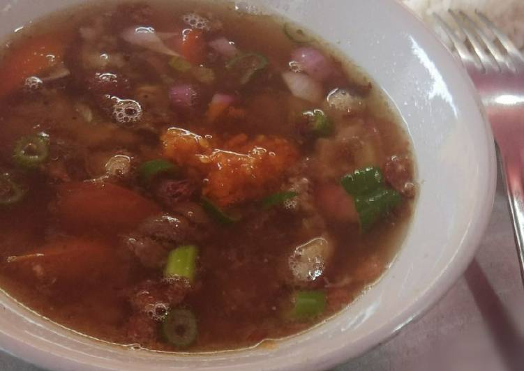 Resep Soto Kambing Kuah Bening Mang Yudi (#pr_homemadestreetfood), Lezat Sekali