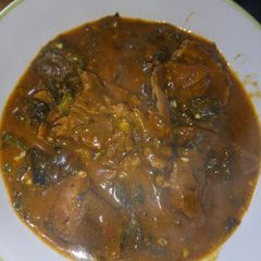 A picture of Ogbono soup.