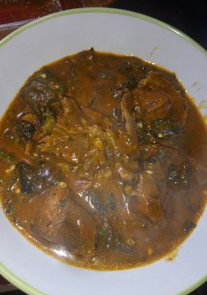 A picture of Ogbono soup.