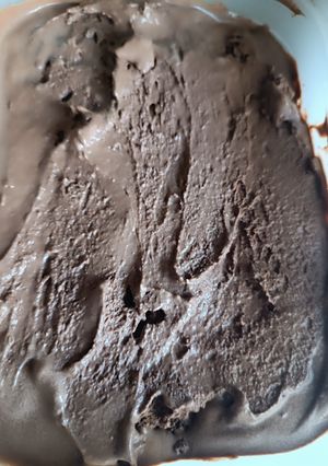 Una foto de Helado de chocolate