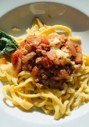 A picture of Pasta Fresca al ragu! (#Christmas🎄).