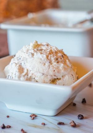 Una foto de Helado Stracciatella saludable