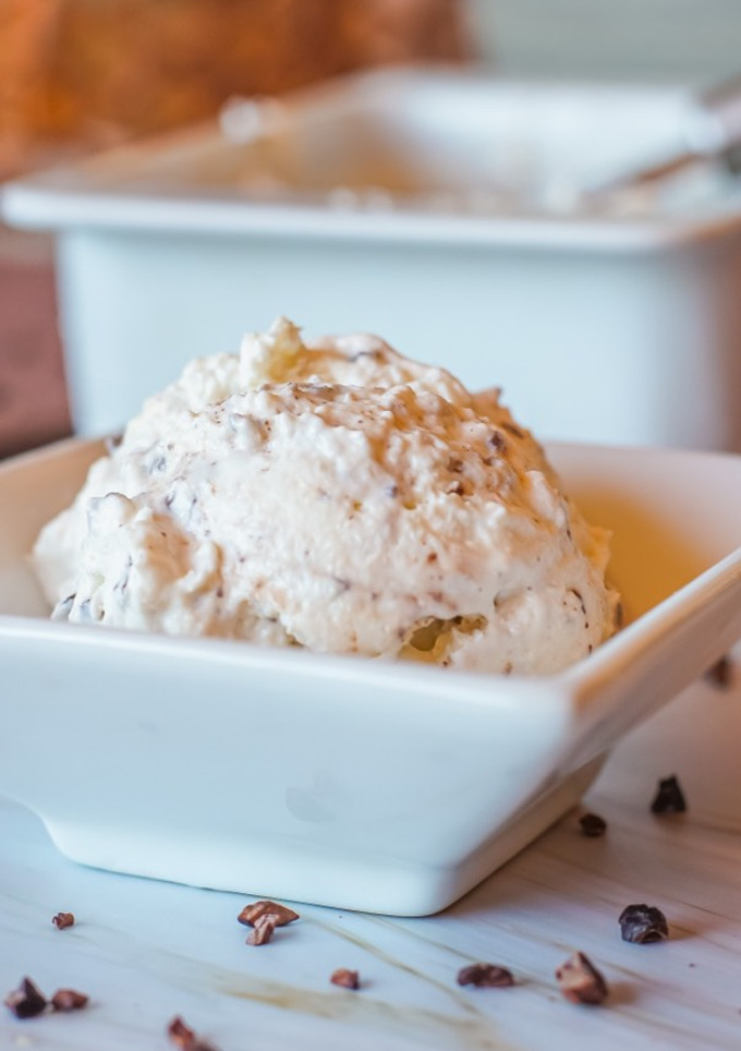 Una foto de Helado Stracciatella saludable