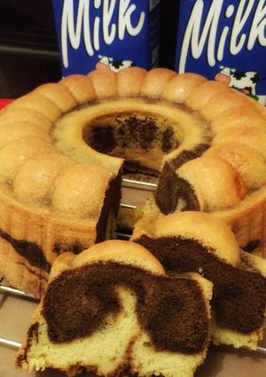 Foto resep (Salin dari) Marmer cake lembut (8 telur)