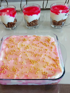 عکسی از دستور چیز کیک با پایه کیک