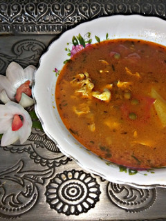 عکسی از دستور اشکنه گوجه