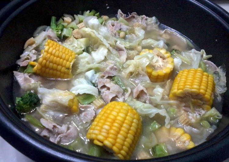 Cabbage And Corn Cob Soup