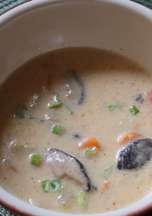 Gombás burgonyaleves recept fotója