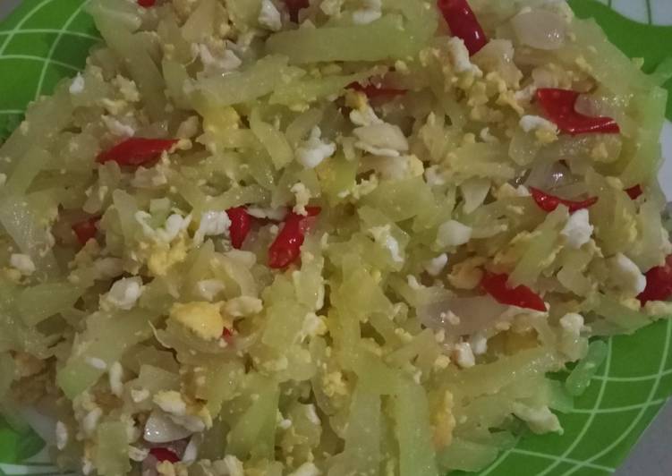 Resep Cah Labu Siam Telur Anti Gagal