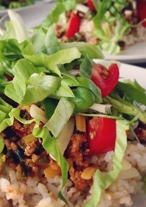 A picture of Taco Rice.