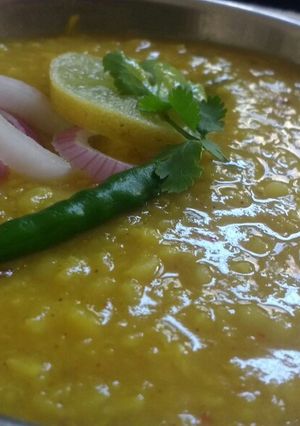 A picture of Moong dal tadka.