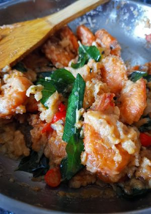 Gambar Udang goreng telur masin