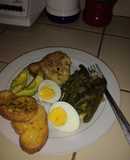 Pollo con habichuelas