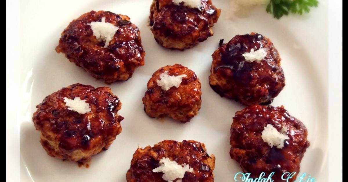Resep Teriyaki Beef Meatball / Tofu Hambagu oleh Indah Lie Cookpad