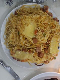 صورة لوصفة سباغيتي بصوص الجبن