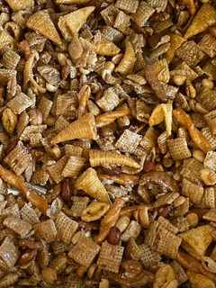 A picture of Dee-Dee's Toffee Chex Mix.