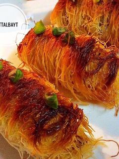 صورة لوصفة لفائف الكنافة بالجوز