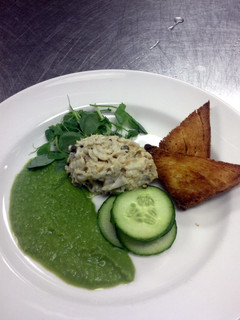 A picture of crab salad.