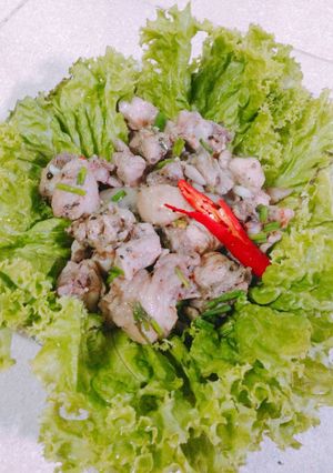 Hình của món Gà kho ném.