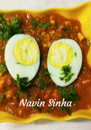 A picture of Boiled Egg bhurjee.