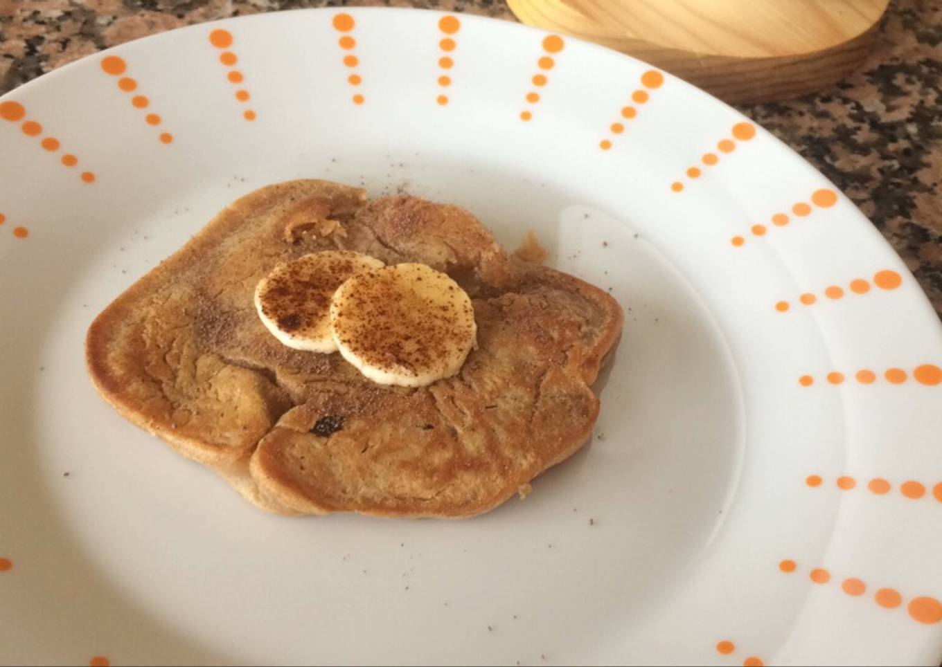 Pancakes de galleta y plátano