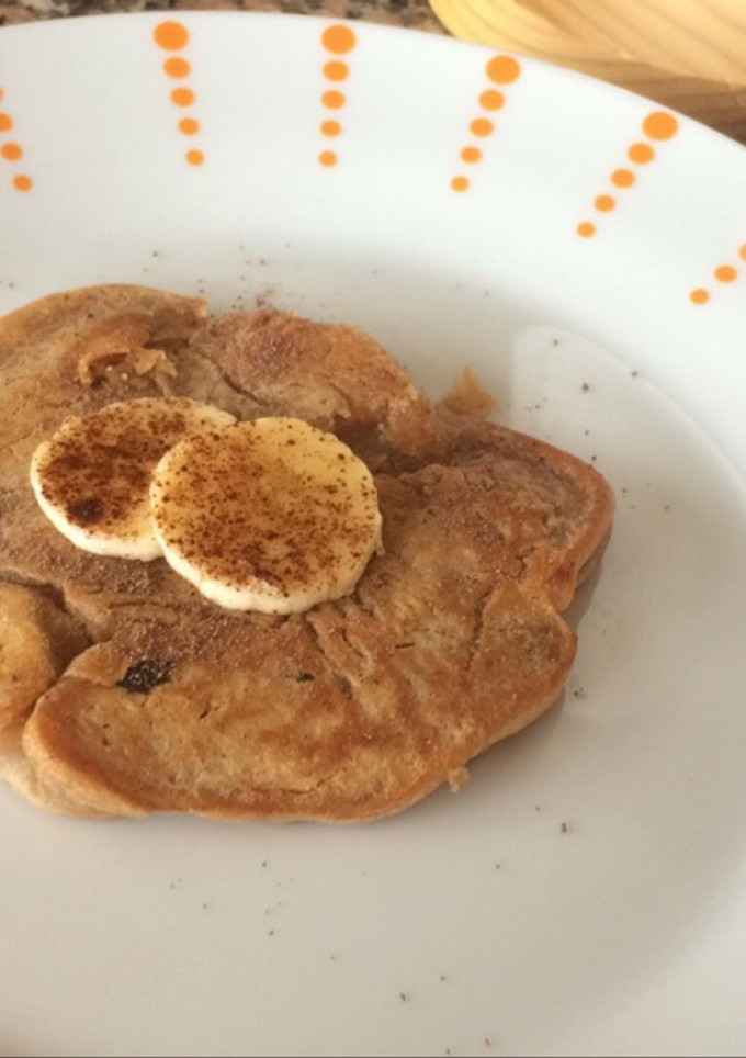 Una foto de Pancakes de galleta y plátano