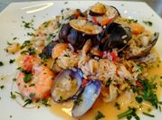 Una foto di risotto alle vongole