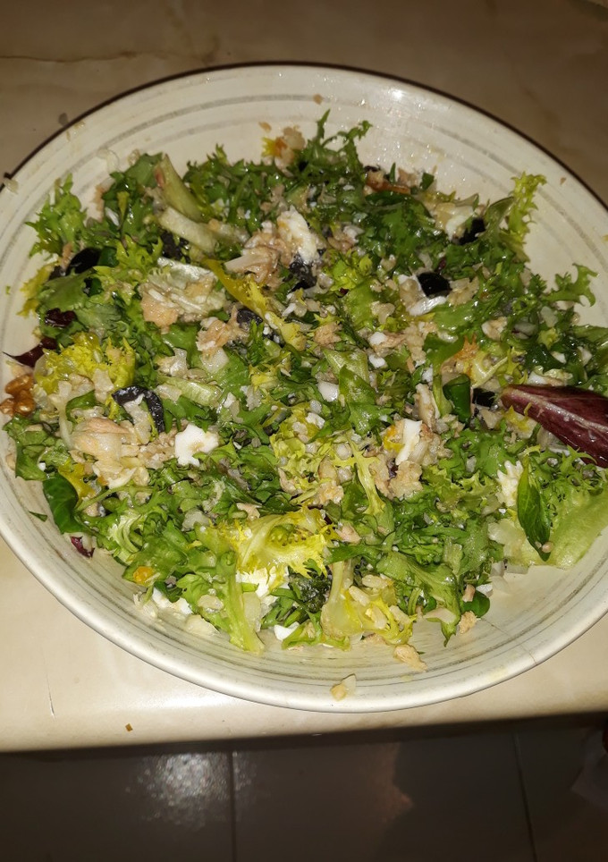 Una foto de Ensalada templada de arroz integral