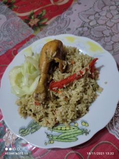 Una foto de Arroz con pollo