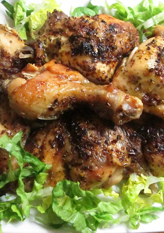 Una foto de Presas de pollo al horno con preparado especial para chimichurri