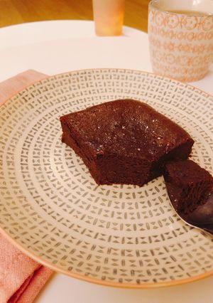 Une photo de Fondant au chocolat fleur de sel
