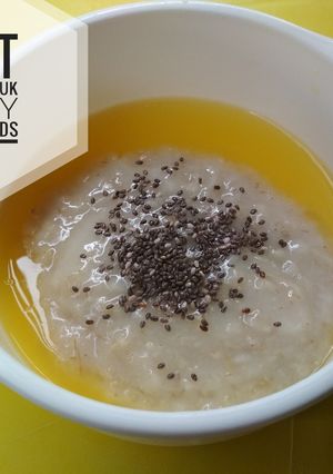 Foto resep Mpasi 9 bulan "oat saus jeruk baby + chiaseeds