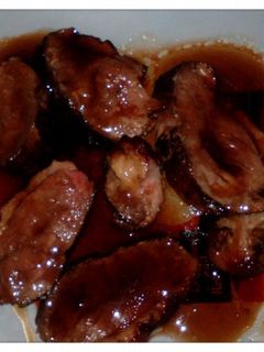 Una foto de Magret de pato con salsa dulce