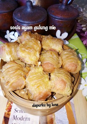Foto resep Sosis ayam gulung mie