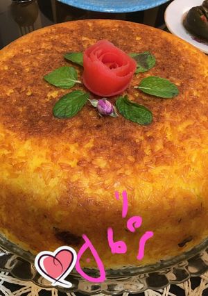 عکسی از دستور ته چین گوشت و بادمجان