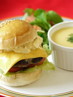 A picture of Homemade Hamburger.