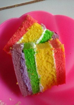 Foto resep Rainbow Cake Suka Suka