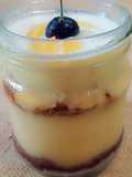 Velvety mango biscuit jar