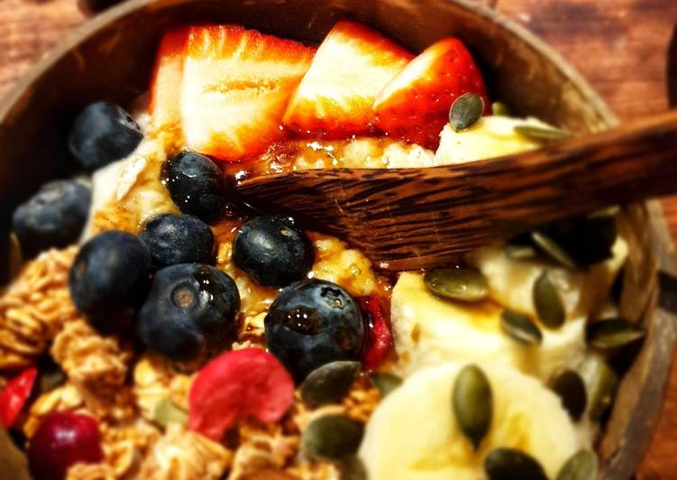 Rainbow 🌈 porridge bowl