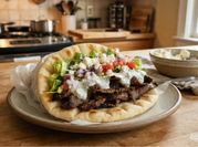 A picture of beef mince wrap