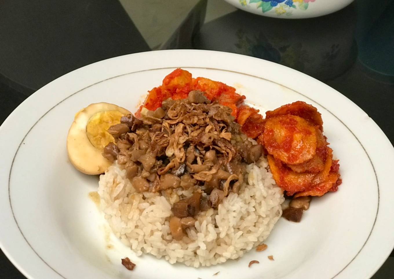 Nasi Tim Ayam Jamur