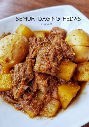 Foto resep Semur Daging Pedas