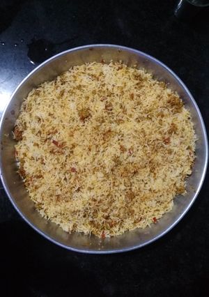 A picture of Egg biryani.