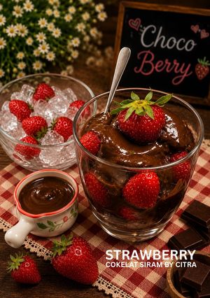 Foto resep Strawberry Cokelat Siram Viral (Chocoberry)