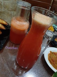 صورة لوصفة عصير الفراولة و مركز البرتقال 🌙