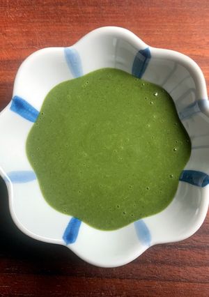 A picture of Matcha Condensed Milk Sauce.