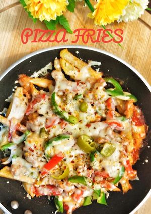 A picture of Pizza fries.