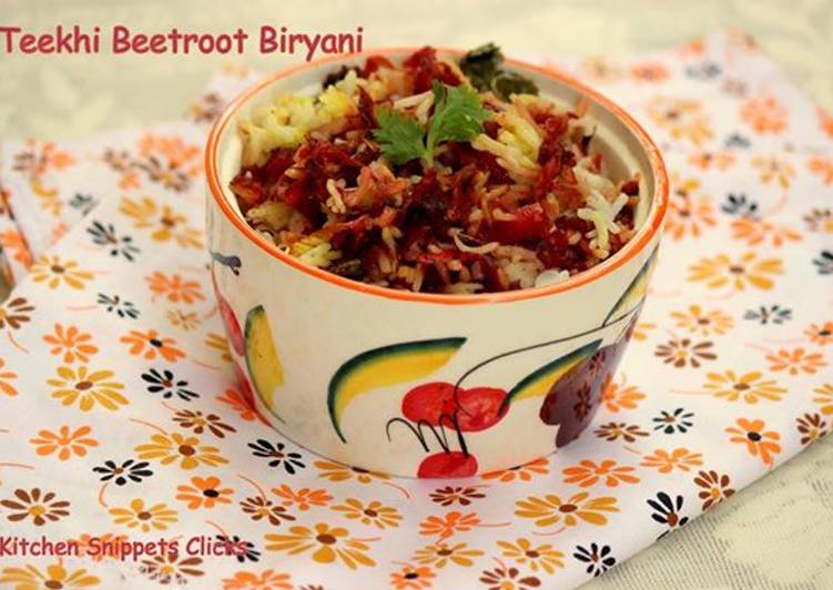 Easiest Way to Prepare Winter Teekhi Beetroot Biryani
